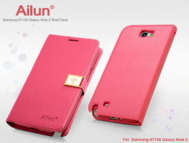 【在庫処分品】 Ailun 正規品 ドコモ Galaxy Note2 SC-02E ケース (全5色) ドコモ GALAXY Note 2 ストラップ 付き ( 高級 PU レザー ＋TPU フレーム) 横開き ＆ レザータッチ NTT サムスン Samsung