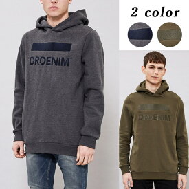 Dr.Denim（ドクターデニム）フードパーカー オーバーサイズ スウェット プルオーバー 冬物 裏起毛 Ace Hoodie メンズ　240330