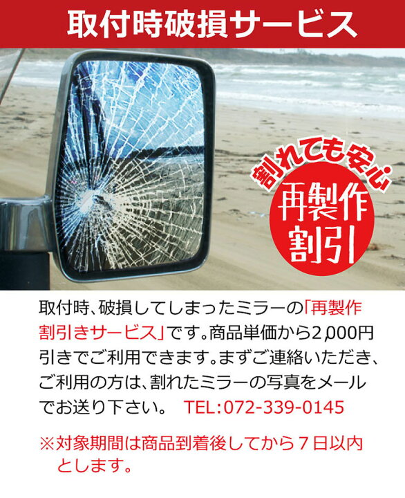 楽天市場】広角ブルーミラー・正円タイプ（左右2枚セット）/車用品 