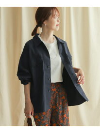 【SALE／50%OFF】ミリタリーシャツジャケット URBAN RESEARCH DOORS アーバンリサーチドアーズ トップス シャツ・ブラウス ベージュ ネイビー【RBA_E】【送料無料】[Rakuten Fashion]