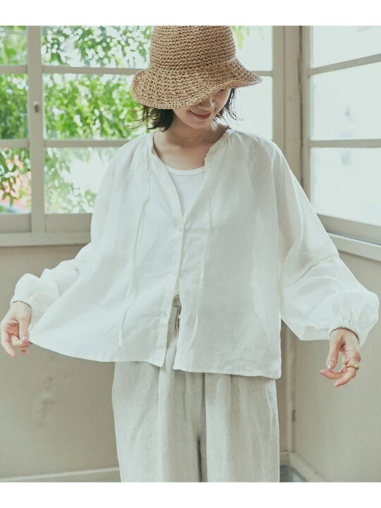 楽天市場】【SALE／20%OFF】リネンハシゴレースブラウス URBAN 