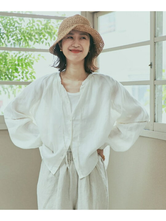 楽天市場】【SALE／20%OFF】リネンハシゴレースブラウス URBAN 