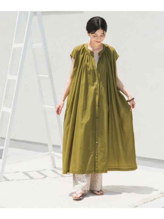 楽天市場】【SALE／40%OFF】コットンボイルギャザーフレンチワンピース  