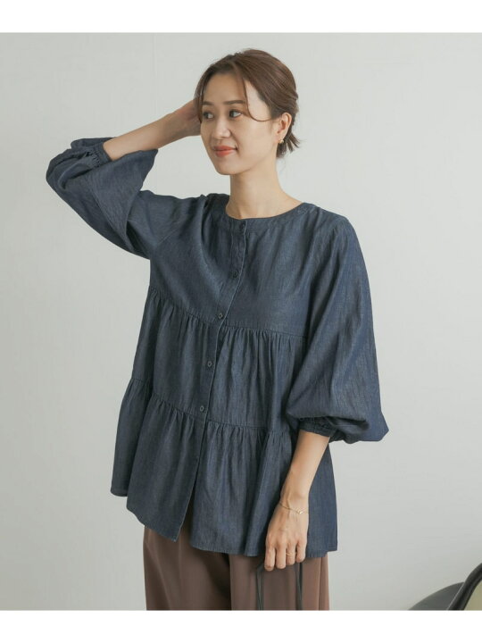 楽天市場】【SALE／50%OFF】デニムティアードブラウス URBAN RESEARCH 