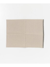 つちや織物所 綿麻テーブルマット URBAN RESEARCH DOORS アーバンリサーチドアーズ ファッション雑貨 その他のファッション雑貨 ホワイト グレー イエロー[Rakuten Fashion]