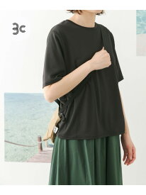 【SALE／50%OFF】add fabrics コンパクトTシャツ URBAN RESEARCH DOORS アーバンリサーチドアーズ トップス カットソー・Tシャツ ホワイト ブラック グレー【RBA_E】[Rakuten Fashion]