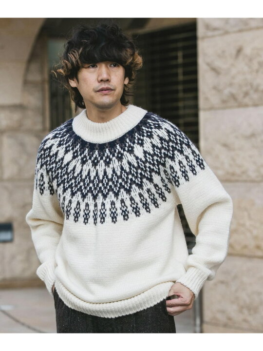 楽天市場】【SALE／50%OFF】求心柄モックネックニット URBAN RESEARCH 