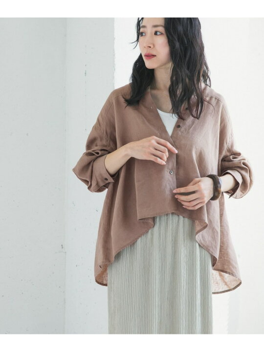 楽天市場】【SALE／20%OFF】リネンカーブスリーブブラウス URBAN 