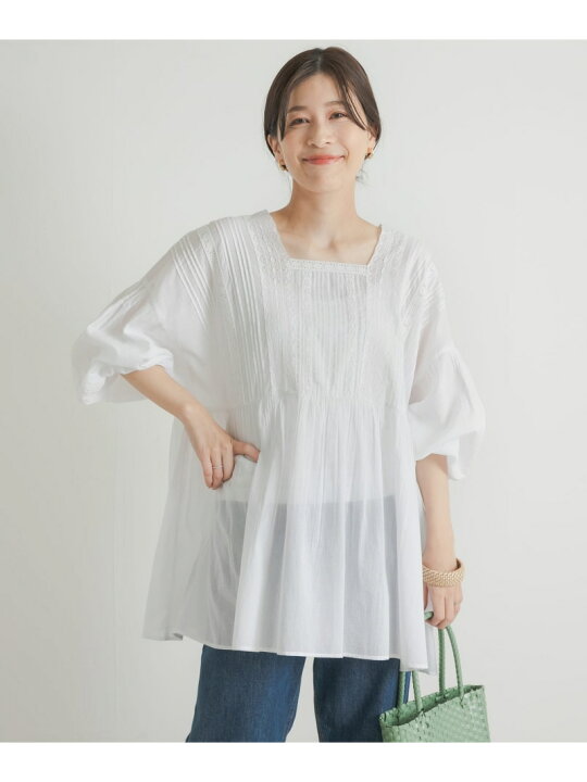 楽天市場】【SALE／30%OFF】ピンタックレースギャザーブラウス URBAN 