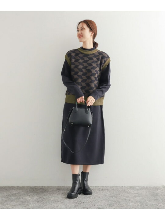 楽天市場】【SALE／50%OFF】ジャガードベストセットニットワンピース  