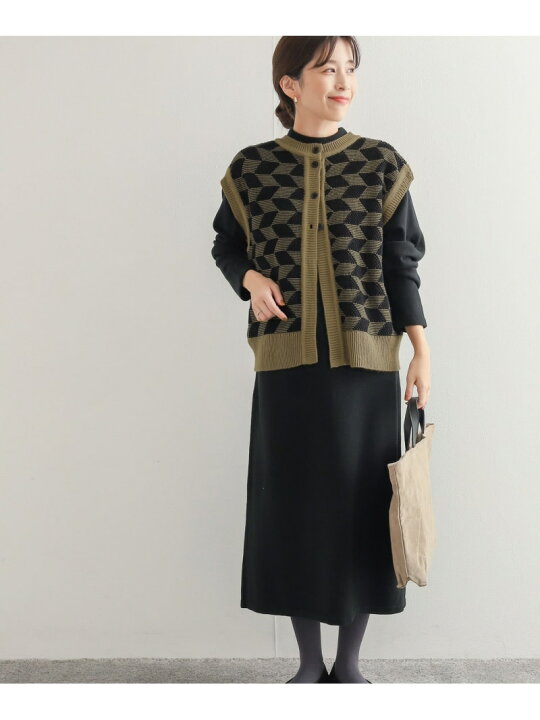 楽天市場】【SALE／50%OFF】ジャガードベストセットニットワンピース  
