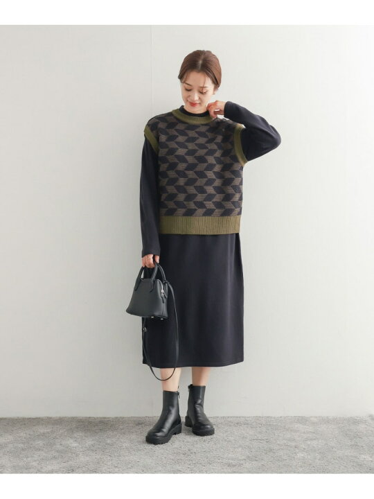 楽天市場】【SALE／50%OFF】ジャガードベストセットニットワンピース  