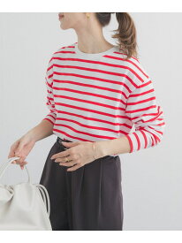 【SALE／30%OFF】ボーダーワイドプルオーバー URBAN RESEARCH DOORS アーバンリサーチドアーズ トップス カットソー・Tシャツ ブラック レッド ブルー【RBA_E】【送料無料】[Rakuten Fashion]