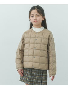 TAION CREW NECK BUTTON DOWN JACKET(KIDS) URBAN RESEARCH DOORS �A�[�o�����T�[�`�h�A�[�Y �W���P�b�g�E�A�E�^�[ ���̑��̃W���P�b�g�E�A�E�^�[ �x�[�W�� �O���[�y���������z[Rakuten Fashion]
