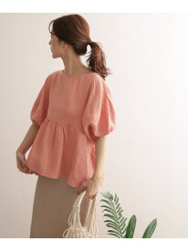 【SALE／30%OFF】リネンバルーンスリーブブラウス DOORS アーバンリサーチドアーズ シャツ/ブラウス シャツ/ブラウスその他 ピンク ホワイト ブラウン【RBA_E】【送料無料】[Rakuten Fashion]