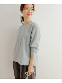 【SALE／30%OFF】『UR TECH Smart Linen Touch』バックツイストブラウス URBAN RESEARCH DOORS アーバンリサーチドアーズ トップス シャツ・ブラウス ホワイト ブルー ネイビー【RBA_E】【送料無料】[Rakuten Fashion]