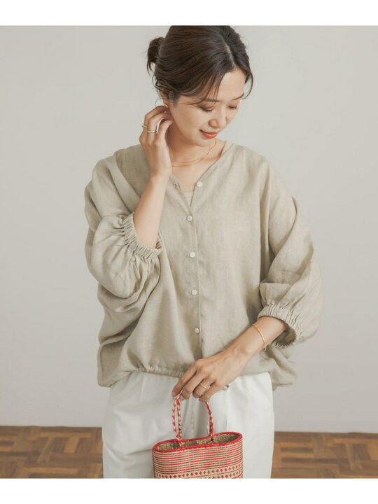 HOT ITEM】 リネンドロストドルマンブラウス ?URBAN RESEARCH DOORS 