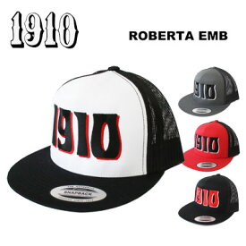 【1910 ナインティーンテン】 キャップ 帽子 ROVERTA EMB ロベルタエンブレム スナップバック フリーサイズ(CAP ハット メッシュキャップ 新作 ジェイミーリン jamie lynn)