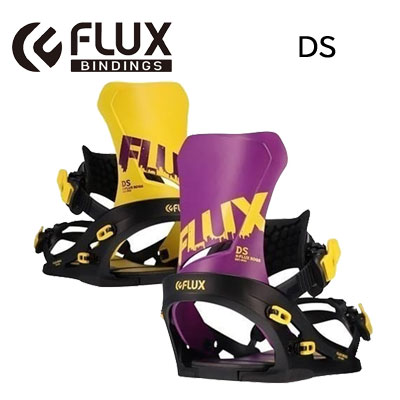 送料無料 【FLUX フラックス】スノーボード ビンディング DS Mサイズ カラー:purple/yellow 紫 黄色(バインディング  ユニセックス union flux ジブ グラトリ 人気 左右非対称 アシンメトリー) | dope snowboard shop
