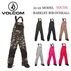 【VOLCOM ボルコム】キッズ ユース スノーボード ウェア BARKLEY BIB OVERALL カラー7カラーあり (ボルコム NEWモデル 子供用 パンツ ビブ オーバーオール 温かい NEW MODEL)SNOWDOPE