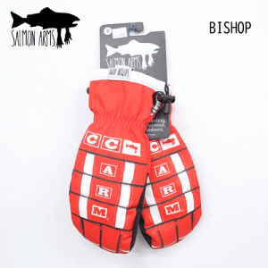 【SALMON ARMS サーモンアームス】スノーボード グローブ TEAM MITT カラー BISHOP RED サイズ:S M L ユニセックス(サーモンアームス スノーボード ミトン グローブ チーム 人気 温かい)