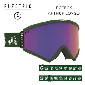 レイトモデル【ELECTRIC エレクトリック】スノーボード ゴーグル ユニセックス ROTECK ローテック ASIAN FIT ジャパンフィット ARTUHR LONGO アーサーロンゴ(ハイコントラスト ミラーレンズ ヘルメッ