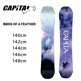 23-24モデル【CAPITA キャピタ】スノーボード レディース 板 BIRDS OF FEATHER バードオブフェザー サイズ 140cm 142cm 144cm ハイブリッド キャンバー (スノボー ハイエンド フリースタイル パーク 女性)