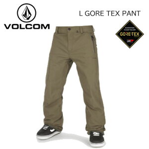 【VOLCOM ボルコム】メンズ ユニセックス スノーボード ウェア L GORE-TEX PANT エルゴア パンツ カラー DTK カーキ(22/23 スノボー ウェアー ゴアテックス BLACK 高機能 シンプル ルーズ 人気 ak)