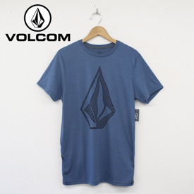 【VOLCOM ボルコム】CREEP STONE S/S TEE -ボルコムメンズTシャツ カラー:BPL(青)-(ボルコム スプリング サマー volcom Tシャツ アパレル)