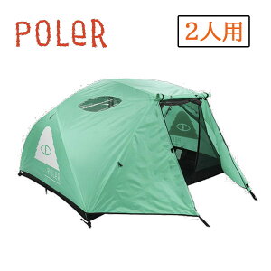 �yPOLeR �|�[���[�z�A�E�g�h�A �L�����v 2 MAN TENT 2�l�p �e���g �J���[ JUNGLELIGHT( outdoor camp vibes �y��)
