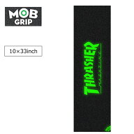 【mob grip モブグリップ】スケートボード グリップテープ THRASHER GLOW LOGO サイズ 10インチ×33イン…