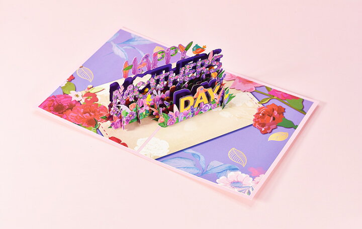 楽天市場 立体バースデーカード 手作り3dポップアップカード お誕生日カード フラワーカード メッセージカード グリーティングカード メッセージカード 母の日カード 花 3d 立体 ポップアップカード お祝い 祝感謝状 飛び出す 封筒付き プレゼント Kingyama楽天市場店