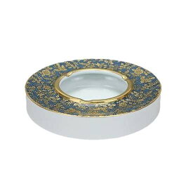 九谷焼 伝統美術工芸 青粒鉄仙 灰皿 九谷金山 置物 和室 和風 日本製 贈り物 御祝 記念品