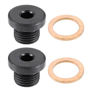 uxcell �G���W���I�C���h�����v���O�l�W M14x1.5 �X�`�[�� Audi�ɑΉ� A4 A6 S8 S6 S5 Q7 Q5 RS7 RS7�ɑΉ� Volksw agen�ɑΉ� Touareg�ɑΉ� �u���b�N 2��