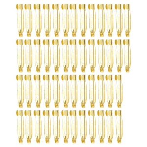 CAPASTEC �u���[�`�s�� ���t���Z�[�t�e�B�s��25mm �N���t�g �o�b�W �R�T�[�W�� �l�[���^�O�p�̃A�C�A���N���X�v���� DIY�p�̈��S�s�� �S�[���h�g�[�� 50��