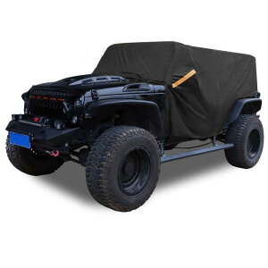 uxcell SUVԂ̃Jo[ LuJo[ JeepɑΉ Wrangler JK JL Hardtop and Convertible Soft Top 4hAɑΉ O̓h 420D IbNXtH[h ^]ȃhAWbp[t ubN