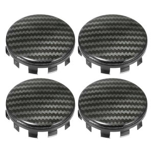 uxcell �����ԗp�z�C�[���Z���^�[�L���b�v �ėp �z�C�[���L���b�v �݊��� �K�h�~ �^�C���n�u�J�o�[ �J�[�{���t�@�C�o�[�p�^�[�� �O�a56mm 4��