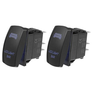 Motoforti LED���C�g�o�[ ���j�o�[�T�� 5�s�� �g�O�����b�J�[ SPST �X�C�b�`���[�U�[ ON/OFF �{�^�� 20A/12V 10A/24V �h�� �ԗp �v���X�`�b�N 2�� �u���[