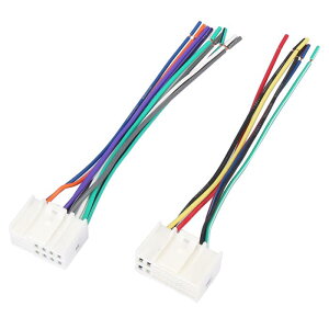 X AUTOHAUX 線束セット カーステレオ CDプレーヤー ワイヤーラジオアダプター Kiaに対応 Rioに対応 2012-2014に対応 71-7304