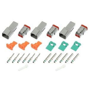 uxcell hdRlN^ dvO 14-20AWG ԗpRlN^ 2s O[ 3Zbg