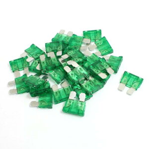 uxcell �u���[�h�q���[�Y 32V 30A �����ԗp�i �v���X�`�b�N ���^�� 16 × 2 × 17mm �O���[�� �V���o�[�g�[�� 30����