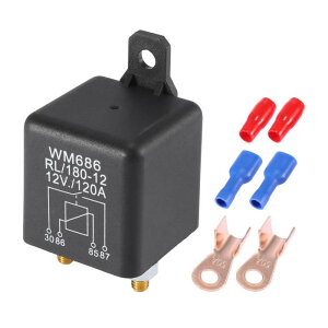 X AUTOHAUX �����[ �����[�\�P�b�g�@�ԗp�����[ WM686 120A DC12V �����ԗp �[�q�R�l�N�^�t�� �[�d�����[�X�C�b�`�d�� ���j�o�[�T�� 1�Z�b�g