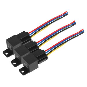 X AUTOHAUX �J�[�����[ �����ԗp 5�s�� 5���C�� �n�[�l�X�\�P�b�g�v���O�t�� DC 48V 40A SPDT 3��