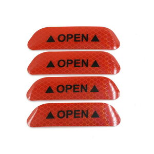 uxcell Ԃ̃hAXebJ[ I[vTC ˈSx}[N e[vfJ[ 4Zbg Red