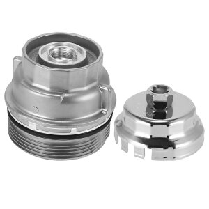 X AUTOHAUX オイルフィルターハウジングキャップ レンチリムーバーツール付き Lexusに対応 IS250 LS460に対応 Toyotaに対応 Camryに対応 15650-38010 1セット