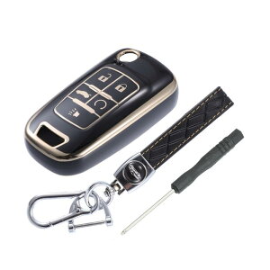 uxcell X}[gL[tHuP[XJo[Lbg TPU L[`F[t ChevroletɑΉ Equinox Camaro Cruze Malibu SonicɑΉ 5L[tHuVFی L[X S[hg[ ubN