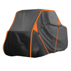 X AUTOHAUX Kawasaki�ɑΉ�MULE SX�pUTV�J�o�[ �h���T�C�h�o�C�T�C�h�J�o�[ �A�E�g�h�A�p 蹑΍� ���Ă��h�~ �~�J�΍� �h�� �h�o ��/����/�����΍� 210D-PU �u���b�N 271x134x178cm