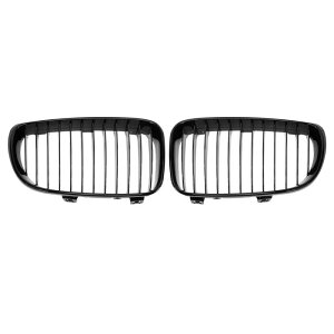 uxcell F10フロントグリル 2011-2015BMWに対応 F10 4ドア対応 烏羽色 2枚入り