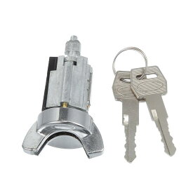 uxcell フロントカーイグニッションスイッチシリンダー錠 ステアリングロックシリンダー キー2個付き Fordに対応 E150 Econolineに対応 1985-1991 Fordに対応 F150に対応 1985-1991 耐久性 金属 シルバートーン 1セット