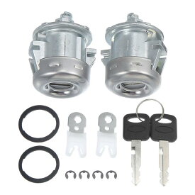 X AUTOHAUX ドアロックシリンダータンブラーセット 鍵付き 7C3Z1521990A Fordに対応 F150 F250 F350 1997-2016に対応